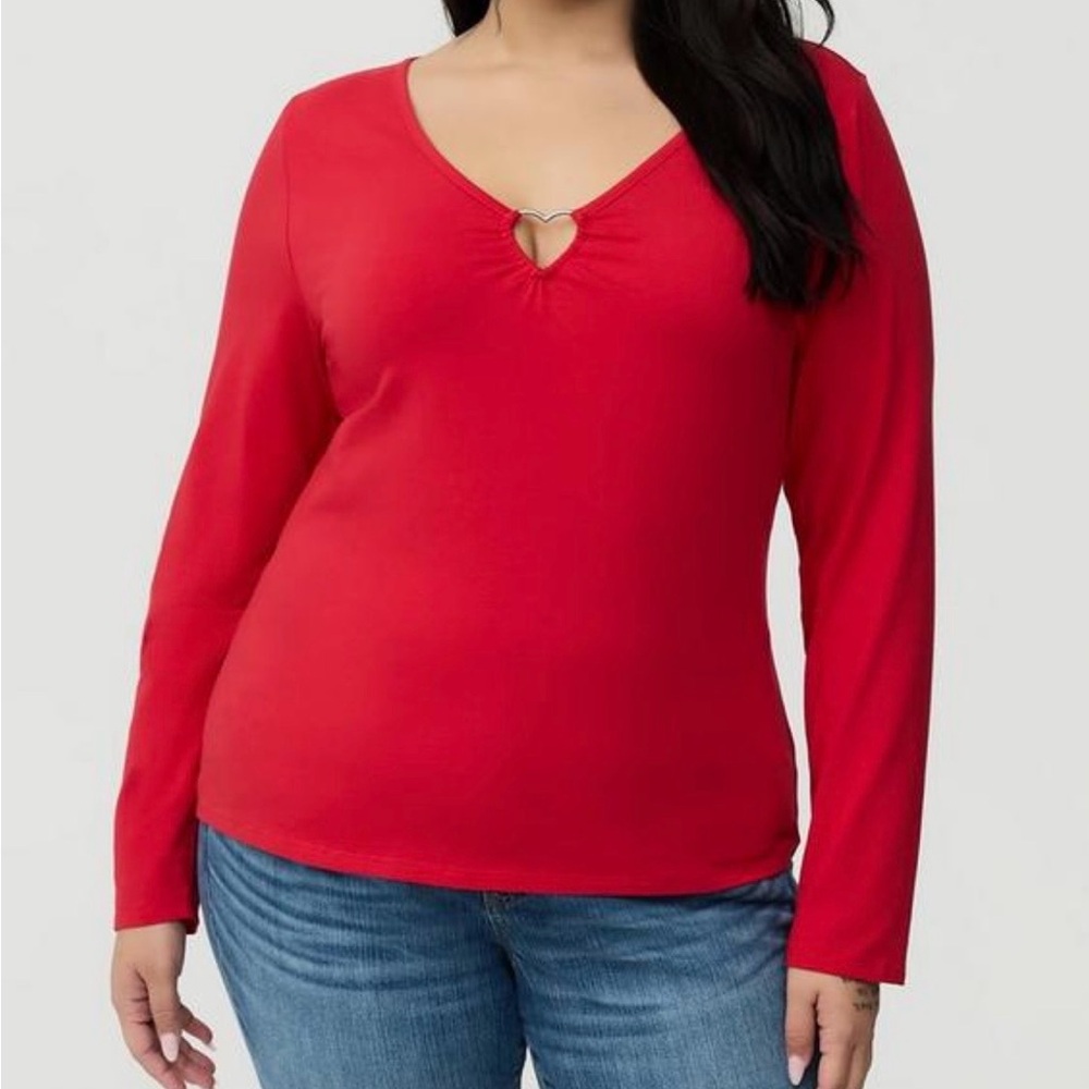 Torrid Heart Ring Long Sleeve Top